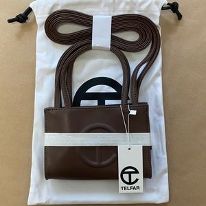 Small Telfar Chocolate Shopping bag